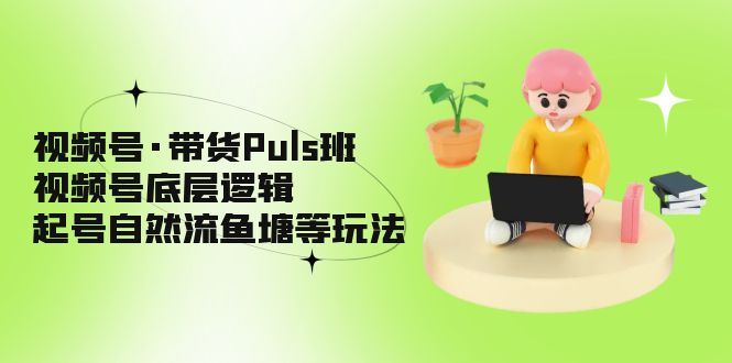 （5027期）视频号·带货Puls班，视频号底层逻辑，起号自然流鱼塘等玩法-云创智库