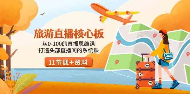 （9003期）旅游-直播核心板，从0-100的直播思维课，打造头部直播间的系统课-云创智库
