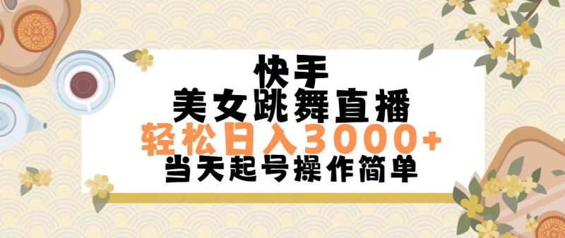 （11565期）快手美女跳舞直播，轻松日入3000+简单无脑-云创智库