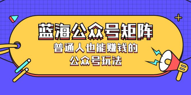 （2459期）蓝海公众号矩阵：普通人也能赚钱的公众号玩法，月入过N万-云创智库