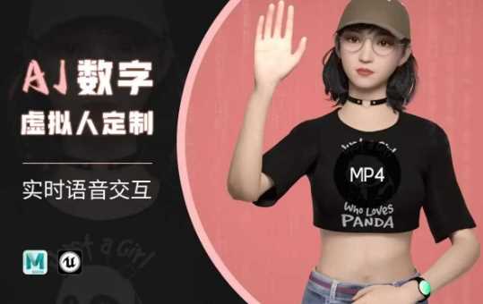 Ai数字人虚拟(智能体)实时语音交互特训营，​自行定制超写实角色AI数字人交互技术-云创智库