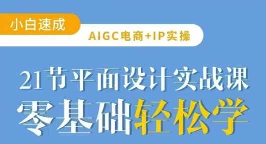 AIGC电商必备实操21节平面设计实战课，教你玩转AI-云创智库