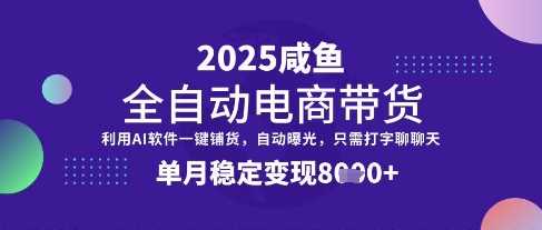 全网首发【闲鱼全自动电商带货】三年磨一剑，一朝露锋芒，单月稳定变现8k+【揭秘】-云创智库