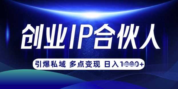 云帆·创业ip合伙人打造3.0，从0到1教你做网创，实现月入过W-云创智库
