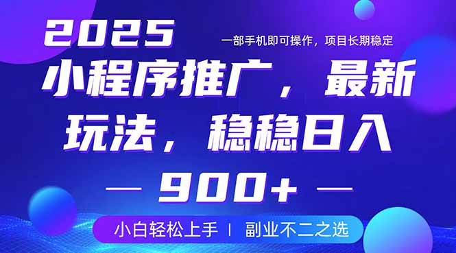 （14137期）25年小程序掘金最新玩法，稳稳日入900+，副业兼职的不二之选-云创智库