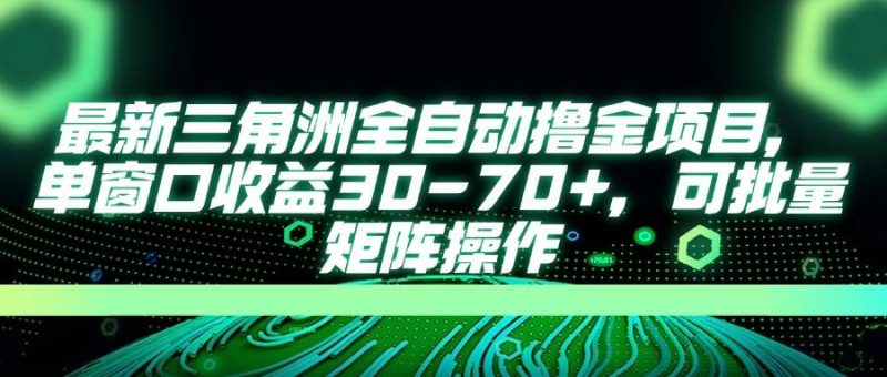 （14191期）最新三角洲全自动撸金项目，单窗口收益30-70+，可批量矩阵操作-云创智库