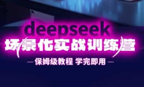 DeepSeek场景化实战训练营，保姆级教程，学完即用，手把手教你用DeepSeek提升效率-云创智库