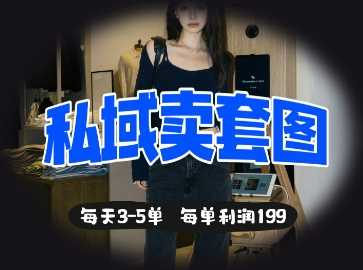 私域卖套图每天3-5单，每单利润99-云创智库