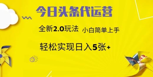 今日头条矩阵系统代运营 批量生成文章  次日见收益 躺赚月入3000+-云创智库