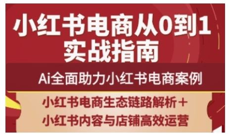 2025小红书电商全链路运营，Ai全面助力小红书电商案例-云创智库
