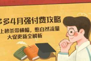 拼多多推广实操课程：运营推广付费玩法从小白到精通-云创智库