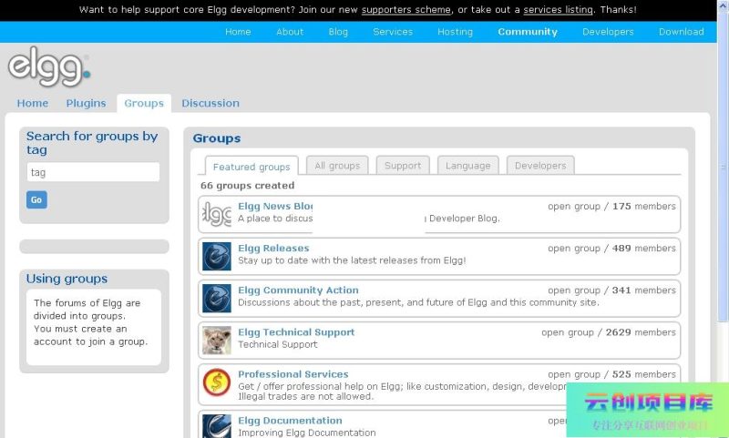 [PHP]Elgg(开源SNS) v4.3.2-云创智库