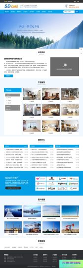[PHP]SDCMS蓝色通用宽屏企业网站 v2.6.1-云创智库