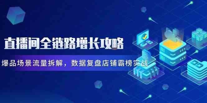 直播间全链路增长攻略，爆品场景流量拆解，数据复盘店铺霸榜实战-云创智库
