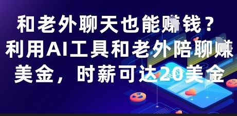 和老外聊天也能挣钱？利用AI工具和老外陪聊挣美金，时薪可达20刀-云创智库