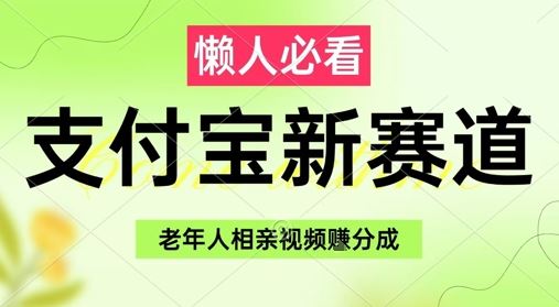 支付宝新赛道，利用老年人相亲视频，挣分成收益，轻松月入过W，操作简单-云创智库