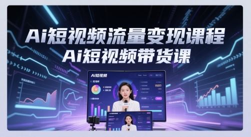 Ai短视频流量变现课程，Ai短视频带货课-云创智库