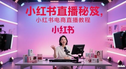 小红书直播秘笈，小红书电商直播教程-云创智库