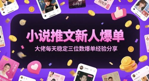 小说推文新人爆单大佬每天稳定三位数爆单经验分享-云创智库
