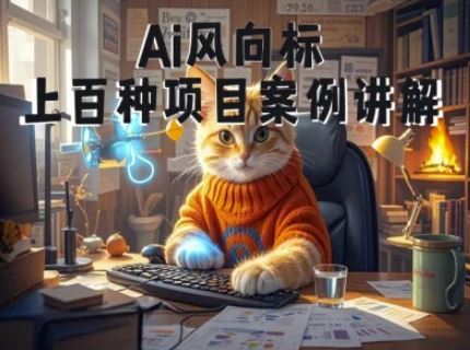 Ai风向标-附100种项目案例玩法-0基础小白到大神ai视频商业应用教学-云创智库