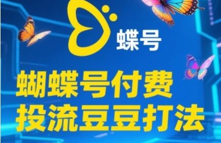 2025蝴蝶号付费投流豆豆打法，助新手快速掌握付费流量撬动自然流的核心玩法-云创智库