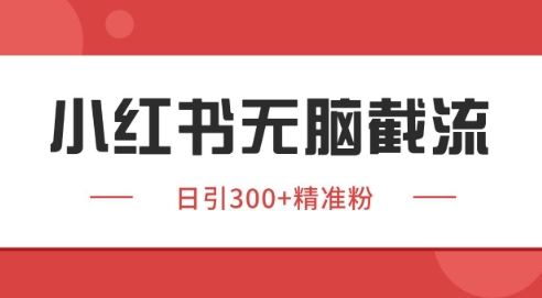 小红书截流同行客源，独家野路子获客玩法 日引200+暴力获客【揭秘】-云创智库