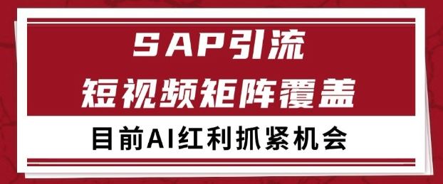 小红书某音sap赛道引流获客 自热矩阵日引200+【揭秘】-云创智库