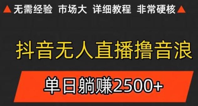抖音无人直播6.0 简单无脑可矩阵 每天两小时轻松躺赚500+-云创智库