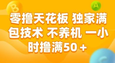 零撸天花板，独家满包技术 不养机 一小时撸满50+【揭秘】-云创智库