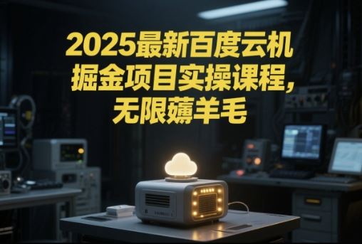 2025最新百度云机掘金项目实操课程单窗口保底5-10元月收益单窗口150+【揭秘】-云创智库