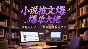 小说推文爆单大佬稳定日产三位数实操经验分享会-云创智库