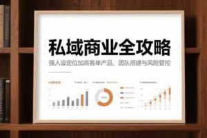 （15284期）私域流量系统课程，八大秘籍全解析，含AI工具与同城运营实战(录音+资料)-云创智库