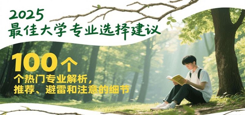 2025最佳大学专业选择建议，100个热门专业解析，推荐、避雷和注意的细节-云创智库