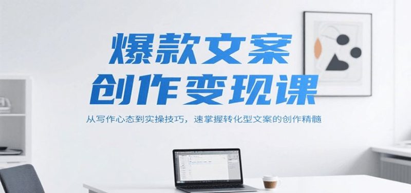 爆款文案创作变现课，从写作心态到实操技巧，速掌握转化型文案的创作精髓-云创智库