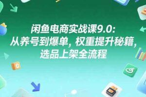 （15325期）闲鱼电商全攻略，零基础店铺搭建，爆款选品逻辑，低价货源对接-云创智库