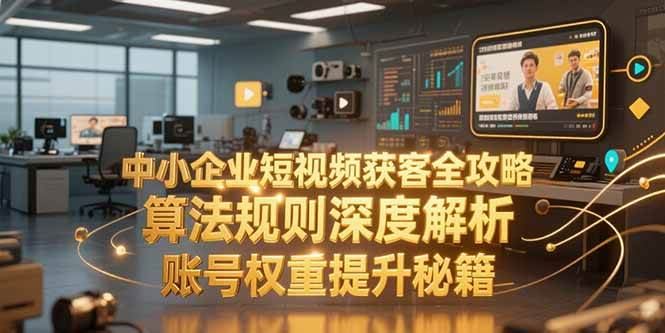 （15326期）中小企业短视频获客全攻略，算法规则深度解析，账号权重提升秘籍-云创智库