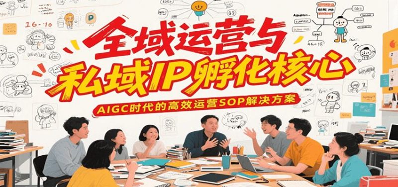 全域运营与私域IP孵化核心，AIGC时代的高效运营SOP解决方案-云创智库