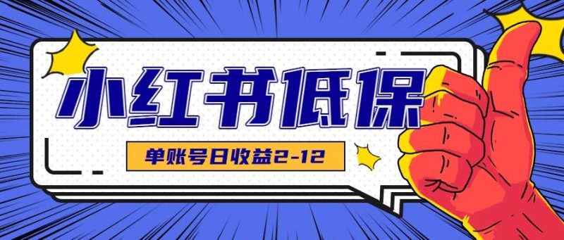 适合空闲时间操作的小红书低保项目，小红薯发布笔记，单个账号每天可获得2-12元左右-云创智库
