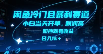 闲鱼冷门且暴利赛道，小白当天开单，利润高，照抄就有收益，日入1k+【揭秘】-云创智库