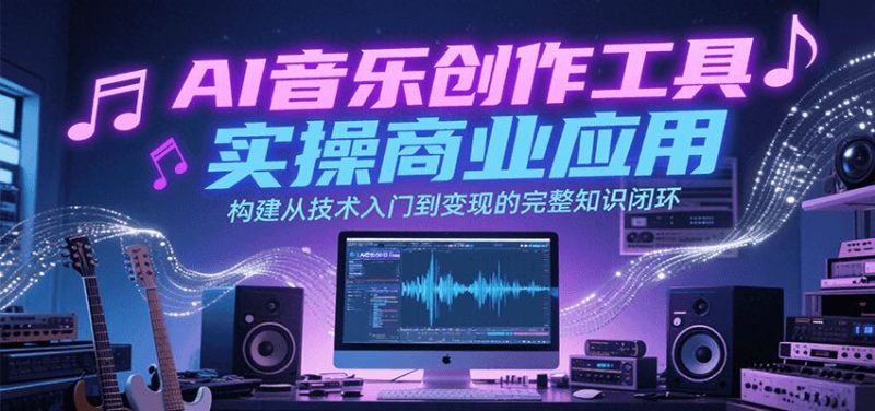 AI音乐创作工具实操商业应用，构建从技术入门到变现的完整知识闭环-云创智库