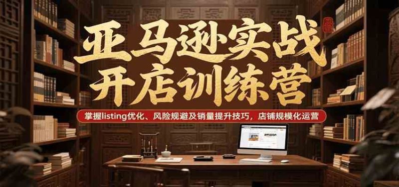 亚马逊实战开店训练营，掌握listing优化、风险规避及销量提升技巧，店铺规模化运营-云创智库