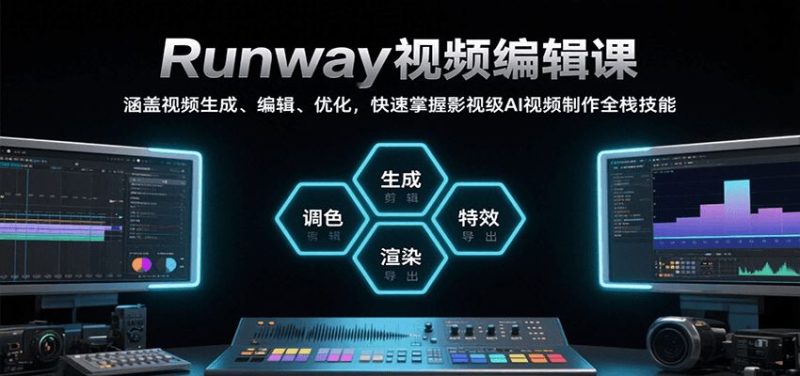 Runway视频编辑课，涵盖视频生成、编辑、优化，快速掌握影视级AI视频制作全栈技能-云创智库