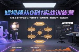 镜头表现力系统提升课，30天突破镜头恐惧实现自信蜕变，塑造独一无二表现风格-云创智库