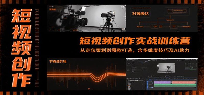 短视频创作实战训练营：从定位策划到爆款打造，含多维度技巧及AI助力-云创智库