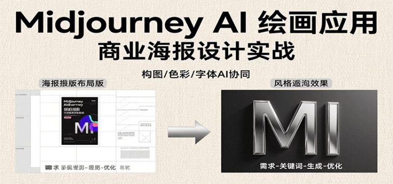 Midjourney AI绘画应用，关键词指令解析、漫画头像制作、海报设计、3D人物生成等-云创智库