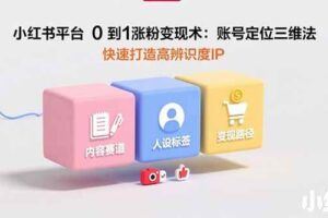 （15671期）小红书电商实操班：完整的"开店-选品-内容-流量-变现"闭环体系-云创智库