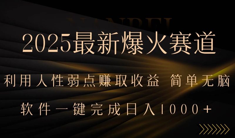 （15675期）2025最新爆火赛道，利用人生弱点赚取收益，全程一键批量制作，小白轻松…-云创智库