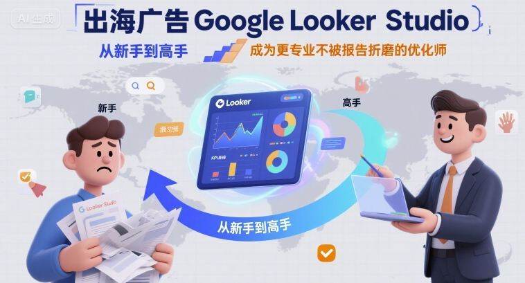 出海广告Google Looker Studio从新手到高手，成为更专业不被报告折磨的优化师-云创智库