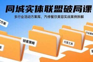 （15834期）实体店卖爆团单速成课：来客实操与四榜运营，7大选题模板精准引流-云创智库