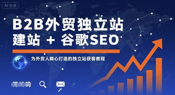 B2B外贸独立站建站+谷歌SEO，为外贸人精心打造的独立站获客教程-云创智库